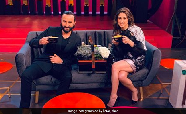 <I>Koffee With Karan 7</i>: Saif Ali Khan Likes Daughter Sara's Films As Long As They Aren't...