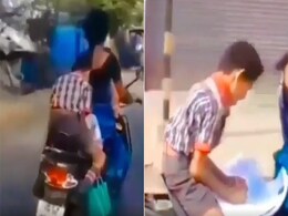 होमवर्क पूरा नहीं हुआ तो रास्ते में ही निकाल ली कॉपी और पेन, चलती स्कूटी पर निपटा दिया काम होमवर्क पूरा नहीं हुआ तो रास्ते में ही निकाल ली कॉपी और पेन, चलती स्कूटी पर निपटा दिया काम