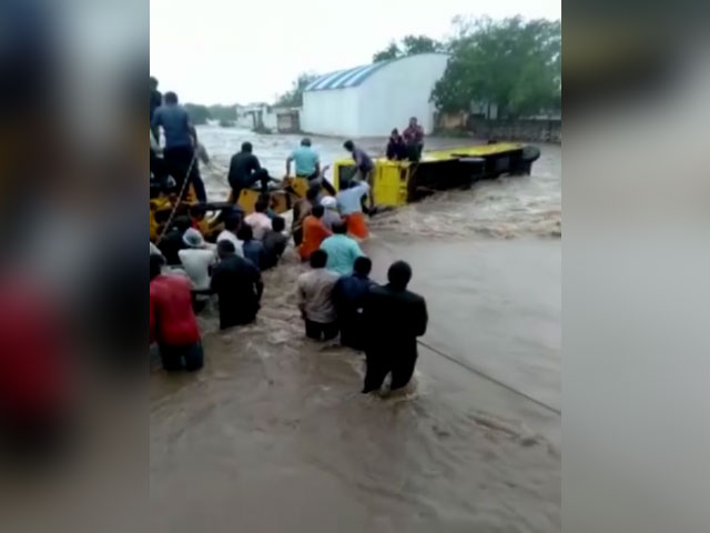 Gujarat School Bus Swept Away In Flood Water; 11 Rescued By Locals