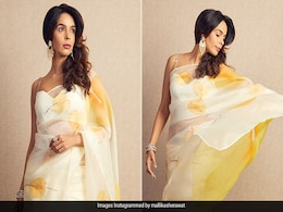 We'd Pick Mallika Sherawat In A Gorgeous Organza <i>Saree</i> Over A Summer Dress Any Day We'd Pick Mallika Sherawat In A Gorgeous Organza <i>Saree</i> Over A Summer Dress Any Day