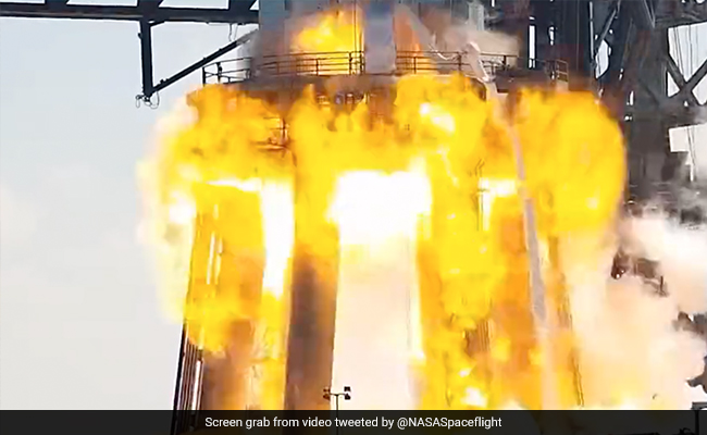 Video : Elon Musk की Space X के रॉकेट बूस्टर में टेस्ट के दौरान विस्फोट, बना आग का गोला