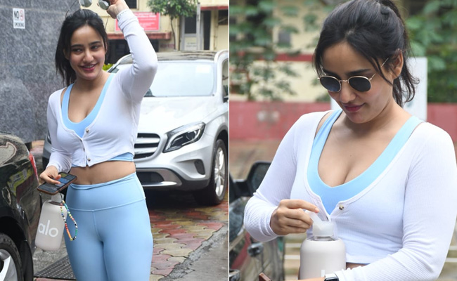 Neha Sharma's Spunky Blue Workout Look Is Enough To Drive Gloomy Grey Skies Away
