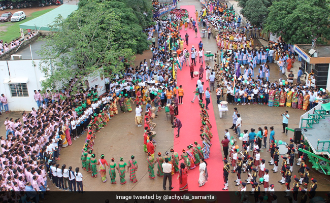 Odisha College Celebrates Droupadi Murmu's Swearing-In As President