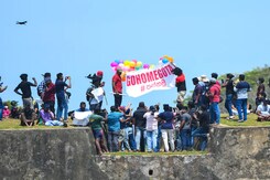 Watch: Sri Lanka Protests Reach Cricket Fences During Galle Test Against Australia Watch: Sri Lanka Protests Reach Cricket Fences During Galle Test Against Australia