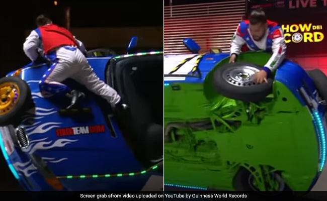 Italian Men Break Guinness World Record For Changing Tyre On Moving Car