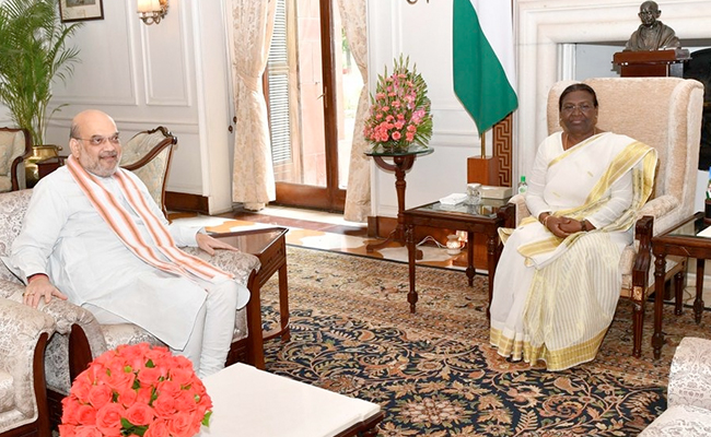Amit Shah, Smriti Irani Meet President Murmu As Ministers Continue Courtesy Calls