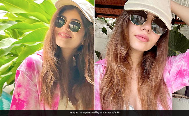 Sanjana Sanghi's Poolside Escape Is Certainly On Trend With Summer Styles