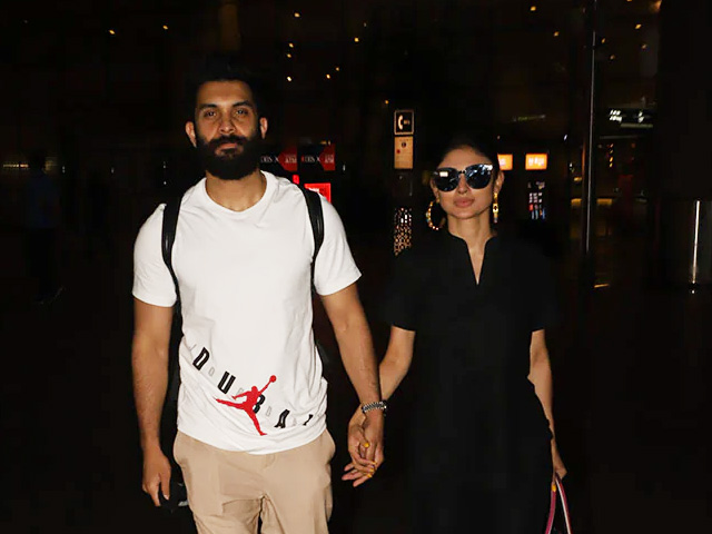 Couple Spotting: Mouni Roy And Suraj Nambiar Arrive In Style At The Airport
