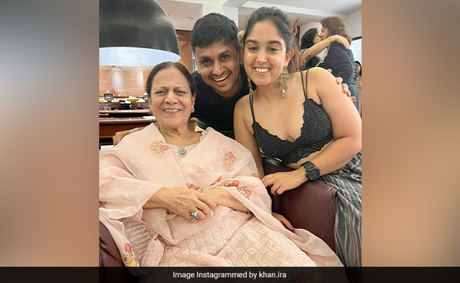 Ira Khan's "Random Happy Photo" Features Grandmom Zeenat Hussain And Boyfriend Nupur Shikhare