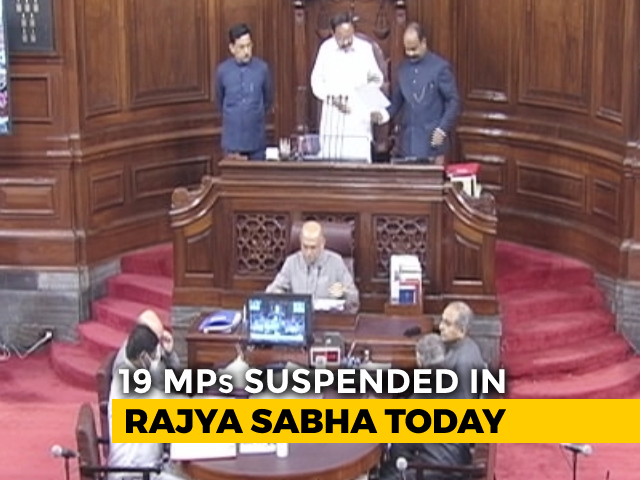 19 Opposition MPs Suspended From Rajya Sabha