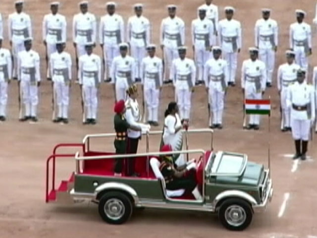 President Droupadi Murmu Receives First Guard Of Honour