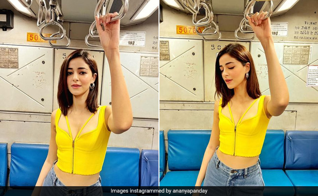 Ananya Panday Is Stylishly And Literally On Track In A Bright Yellow Crop Top And Jeans