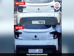 Car With 'Papa' Number Plate Fined In Uttarakhand, Police Share Picture Car With 'Papa' Number Plate Fined In Uttarakhand, Police Share Picture