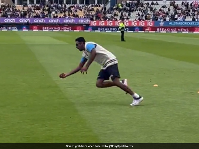 Watch: Ravichandran Ashwin Takes Stunning One-Handed Catch During Training Session, Edgbaston Crowd Goes Gaga