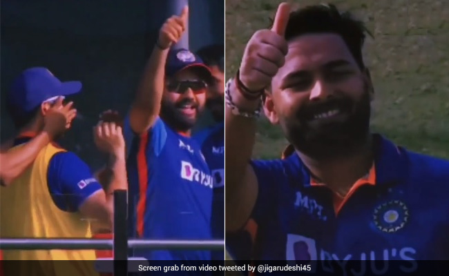 पंत ने मैच किया फिनिश, तो रोहित ने 'Thumbs up' करके दी शाबासी, लोग बोले- उफ्फ! दिल लूट लिया- Video