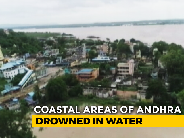 Coastal Areas Of Andhra Drowned In Water