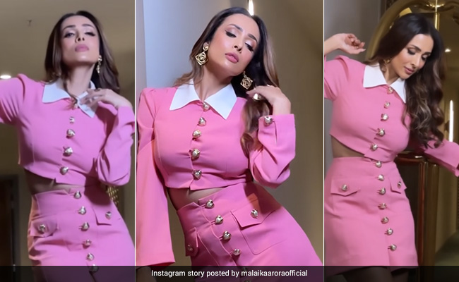 Malaika Arora Is The Pretty Woman Walking Down The Fashion Street In A Pink Co-Ord Set