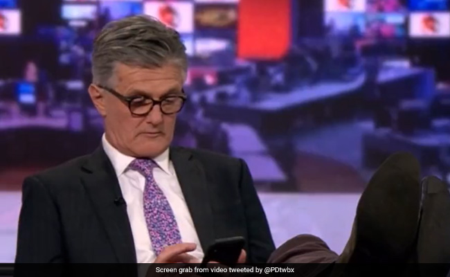 Caught On Camera: BBC Cuts To News Anchor With Feet Up On Desk