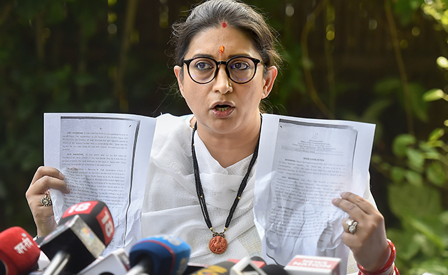 Portuguese Code Cited In Cafe Row Amid Congress Attack On Smriti Irani