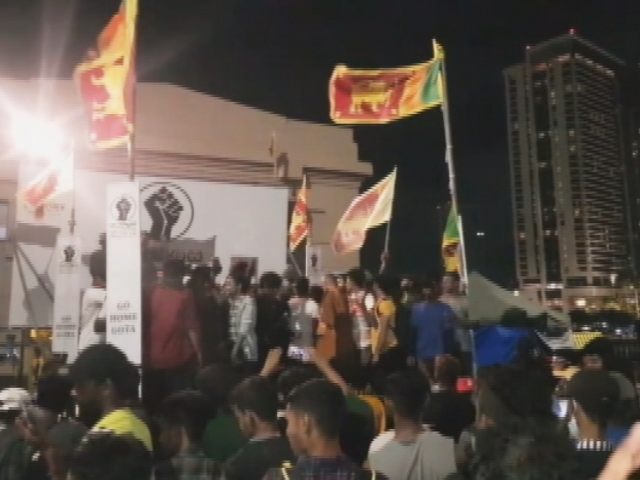 Sri Lanka President Quits, Protesters Celebrate With Firecrackers