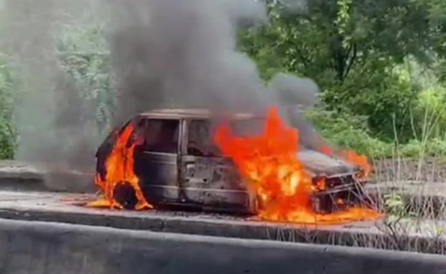 Nagpur Businessman Dies After Setting Car With Family Inside On Fire