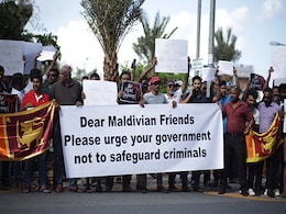 Sri Lanka President Faces Protests In Maldives After Escaping Crisis-Hit Nation Sri Lanka President Faces Protests In Maldives After Escaping Crisis-Hit Nation