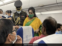 Co-Passenger Ill On Flight, Telangana Governor Steps In With Stethoscope Co-Passenger Ill On Flight, Telangana Governor Steps In With Stethoscope
