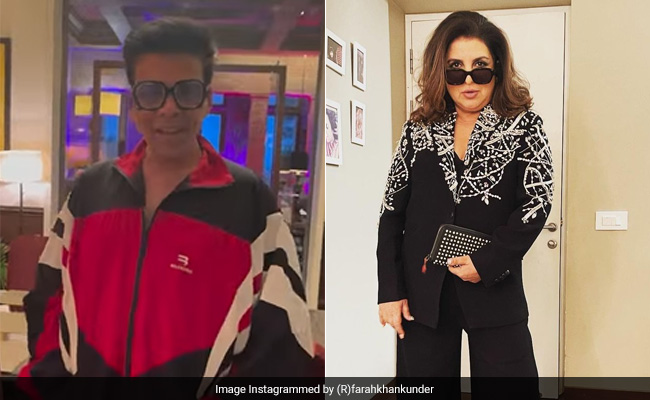 "She's Looking Slimmer And The Earth Is Flat": Karan Johar Roasts Farah Khan In This ROFL Video