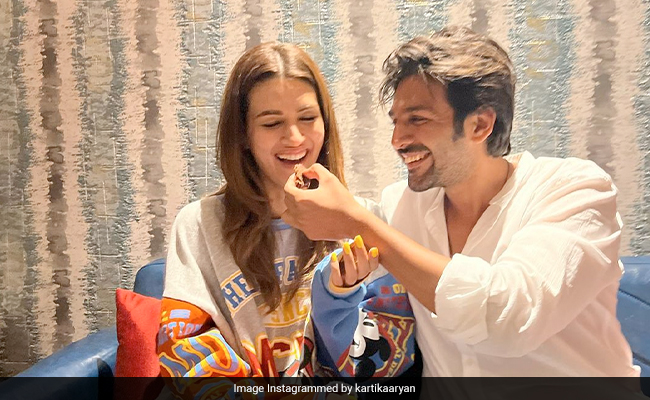 On "<i>Param Sundari</i>" Kriti Sanon's Birthday, A Special Wish From "<i>Shehzada</i>" Kartik Aaryan
