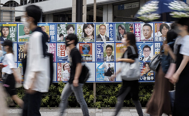 Japan's Upper House Poll Today Under Shadow Of Ex PM Abe's Assassination
