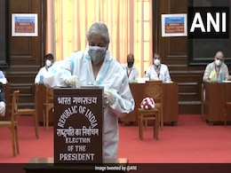 In PPE Kits, Nirmala Sitharaman, Power Minister Vote For New President In PPE Kits, Nirmala Sitharaman, Power Minister Vote For New President