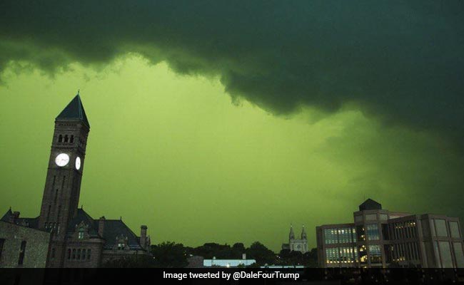 "Looks Like We're In Stranger Things," Says Internet As Sky In US City Turns Green