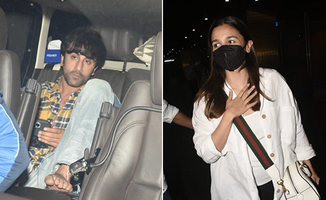 Watch: Pregnant Alia Bhatt Hugs Ranbir Kapoor As She Returns From The <i> Heart Of Stone</i> Shoot