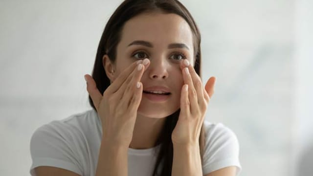 Applying eye cream can help reduce and prevent dark circles
