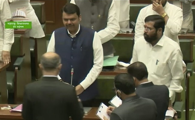 Opposition Hooting, "ED" Chants As MLAs Back Eknath Shinde In Vote