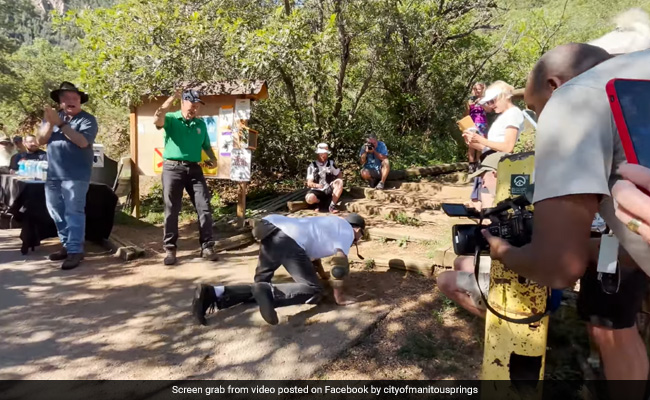 53-Year-Old Man In US Sets Record For Pushing Peanut Up Mountain Using His Nose