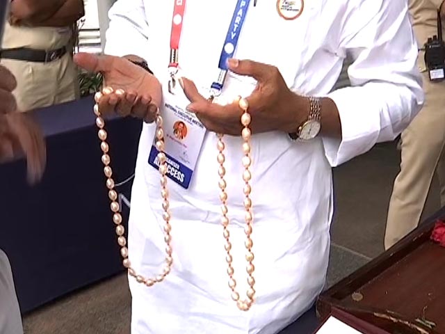 Pearl Necklaces For Delegates At BJP's National Executive Meeting In Hyderabad