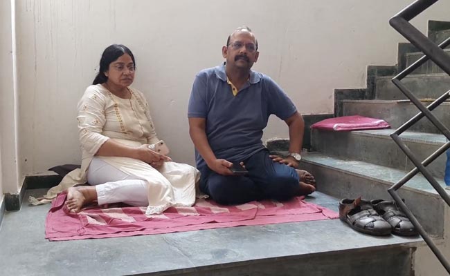 Elderly Couple Forced To Live On Stairs After Tenant Refuses To Vacate Noida Flat