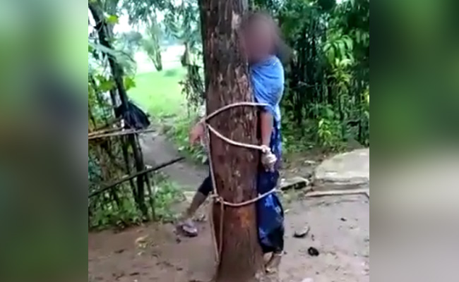 VIDEO: पति ने पेड़ से बांधकर पत्‍नी पर बेरहमी से बरसाए डंडे, BJP ने राजस्‍थान सरकार पर साधा निशाना