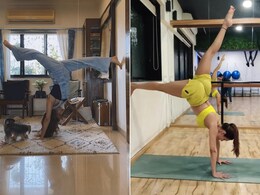 This Handstand Is The Hottest Fitness Trend On The Internet Right Now This Handstand Is The Hottest Fitness Trend On The Internet Right Now