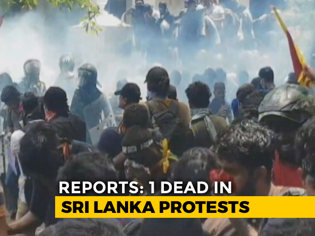 Lanka Crisis: 1 Dead After Cops Fire Tear-Gas On Protesters At PM Home