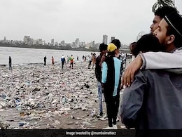 Twitter User Posts Video Of Plastic Waste At Mumbai Beach, Internet Says "Never Mess With Nature" Twitter User Posts Video Of Plastic Waste At Mumbai Beach, Internet Says "Never Mess With Nature"