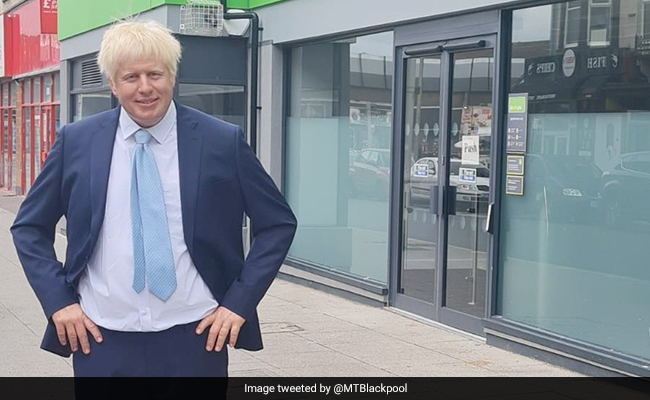 Boris Johnson's Madame Tussauds Wax Statue Now Stands Outside A Job Centre