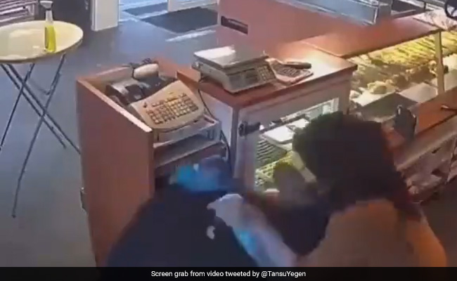 Viral Video: Woman Fights Off Thief With A Cleaning Cloth At Turkish Bakery