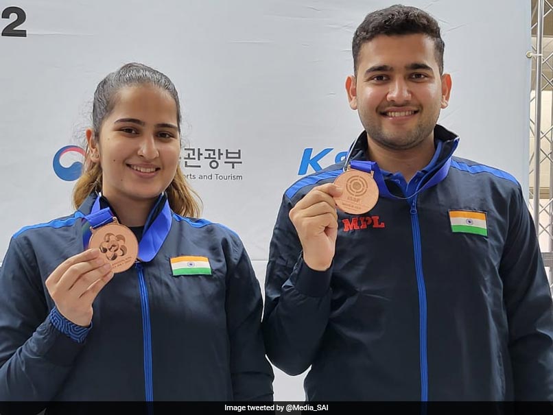 Anish Bhanwala, Rhythm Sangwan Win Bronze In Changwon Shooting World Cup
