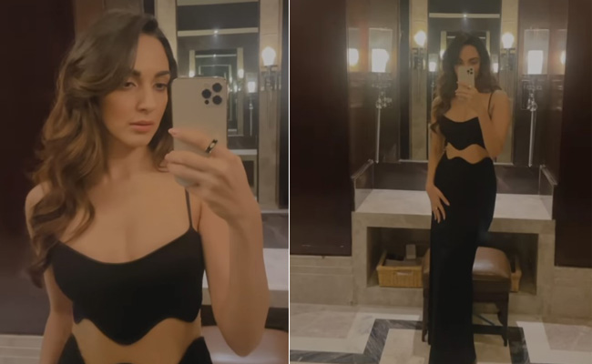 Be Careful Of The Mirror Kiara Advani, You Just Might Crack It With Your Cutout Black Dress