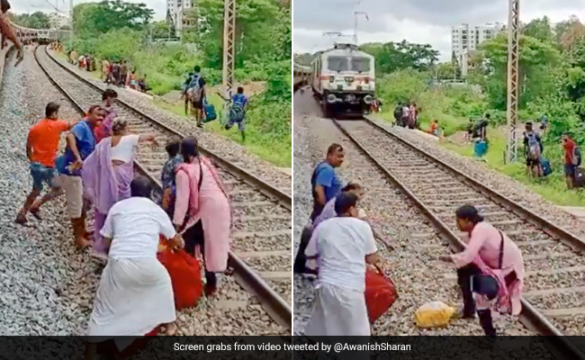 "Khatron Ke Khiladi": Video Shows Woman Crossing Railway Track Seconds Before Train's Arrival