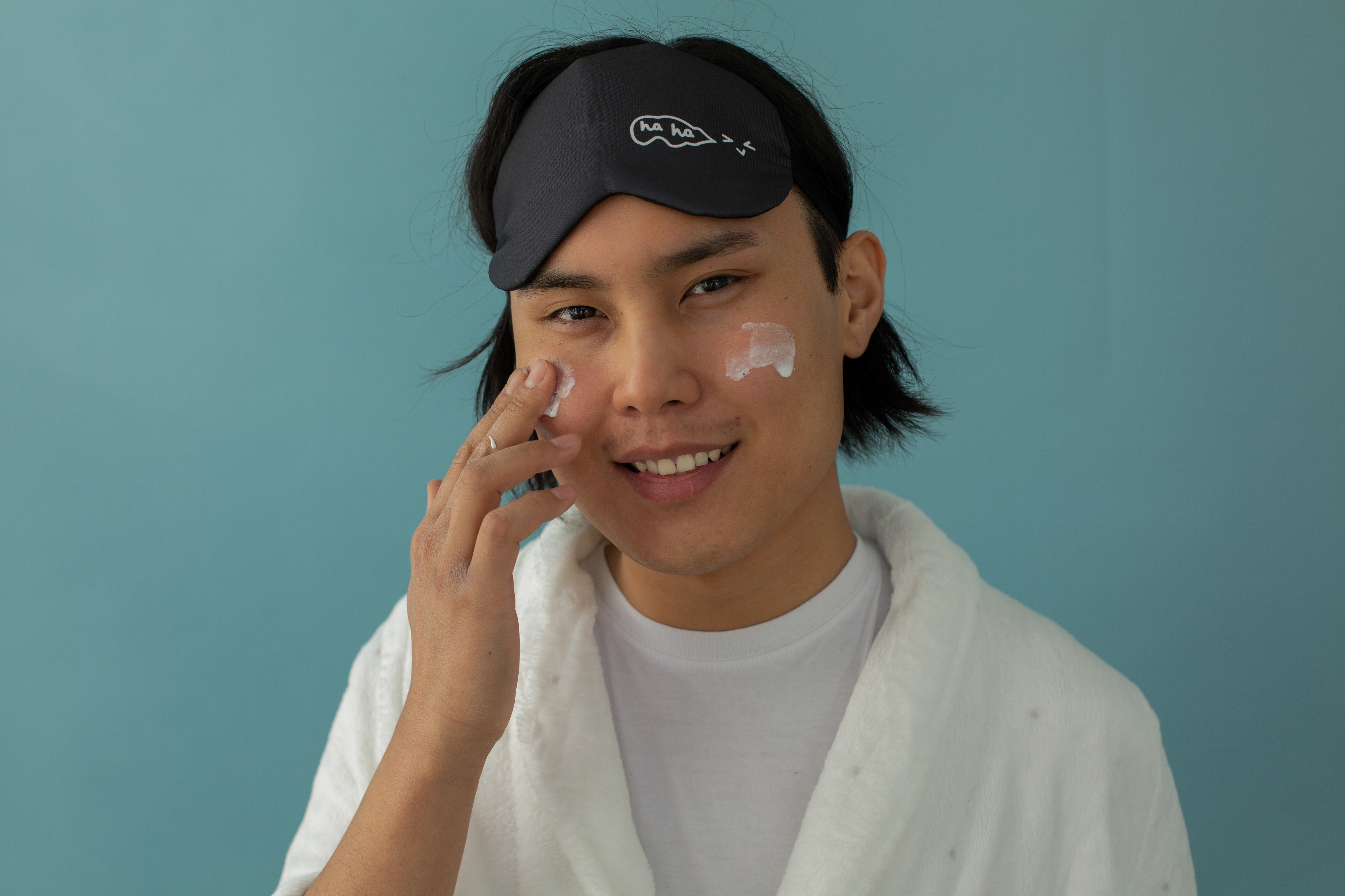 Men must also apply moisturiser twice daily