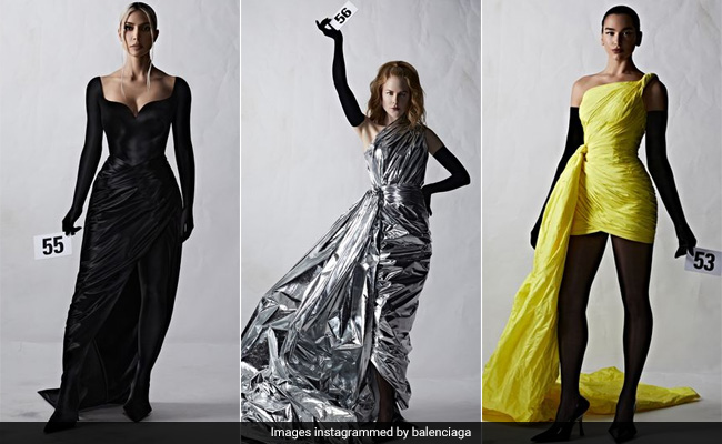 Kim Kardashian Left Us Stunned In A Sweeping Black Dress On The Balenciaga Fall 2022 Runway