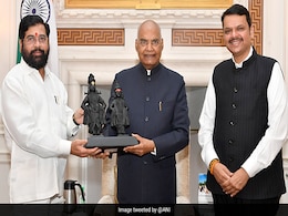 Eknath Shinde, Devendra Fadnavis Meet President Kovind At Rashtrapati Bhavan Eknath Shinde, Devendra Fadnavis Meet President Kovind At Rashtrapati Bhavan